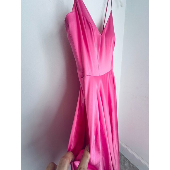 Elegant Barbie Pink Evening Gown - Picture 6 of 11